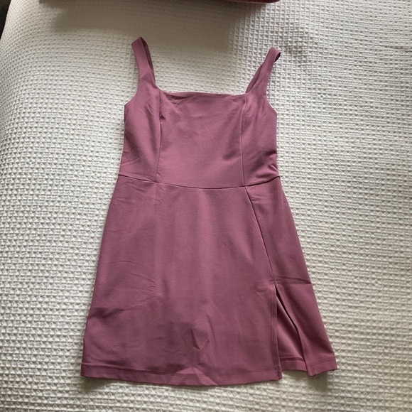 Beyond Yoga Spacedye Court Appeal Mini Dress Pink/Purple Orchid Heather XS - Picture 11 of 14
